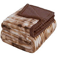 4sleep Microplush blanket sheep/lamb 160 × 200 cm, Mourek brown - Blanket