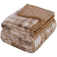 4sleep Microfleece blanket sheep/boy 160 × 200 cm, Mourek walnut - Blanket