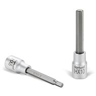 Fortum (4700630) socket, extended Allen, 1/2", HX 10, L 100 mm, CrV/S2 - Drive Socket