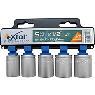 Extol Premium (65603) sockets, set of 5, CrV - Drive Socket