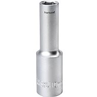 Fortum (4700510) socket, extended, 1/2", 10 mm, L 77 mm, 61CrV5 - Drive Socket