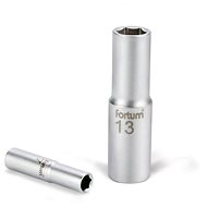 Fortum (4700519) socket, extended, 1/2", 19 mm, L 77 mm, 61CrV5 - Drive Socket