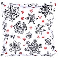 Forbyt Christmas cover Black and red flakes 40 × 40 cm - Pillowcase