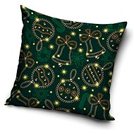 TipTrade Christmas cover Golden flasks green 40 × 40 cm - Pillowcase