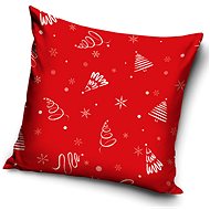 TipTrade Christmas cover Snowflakes and trees 40 × 40 cm - Pillowcase