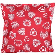 Forbyt Christmas cover Heart on red 40 × 40 cm - Pillowcase