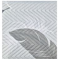4sleep Reversible bedspread 200 × 220 cm - feather grey on white/grey - Bed Cover