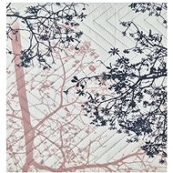 4sleep Reversible bedspread 200 × 220 cm - trees black/pink - Bed Cover