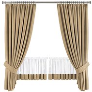 4sleep Set of finished curtains Bella - beige - Drape
