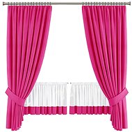 4sleep Set of finished curtains Bella - raspberry - Drape