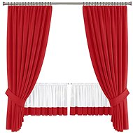 4sleep Ready-made curtain set Bella - red - Drape