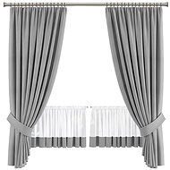 4sleep Set of finished curtains Bella - grey - Drape