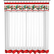 4sleep Finished Christmas curtain 300 × 140 cm, Red elves - Curtain
