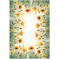4sleep Tablecloth/spread 30 × 45 cm, meadow with poppies - Tablecloth