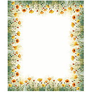 4sleep Tablecloth 120 × 140 cm, meadow with poppies - Tablecloth