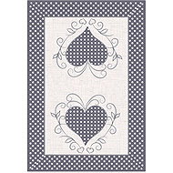 4sleep Tablecloth/placemat 30 × 45 cm, heart beige - Tablecloth
