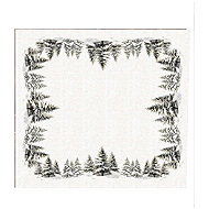 4sleep Christmas tablecloth snowy green trees 40 × 140 cm - Tablecloth
