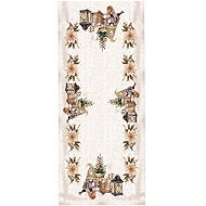 4sleep Christmas tablecloth elves beige 40 × 140 cm - Tablecloth