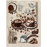 4sleep 40 × 60 cm, Coffee brown two cups - Microfiber Cloth