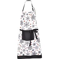Forbyt Kitchen Christmas apron black and red flakes 70 × 90 cm - Apron