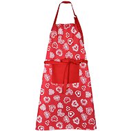 Forbyt Kitchen Christmas apron Heart on red 70 × 90 cm - Apron