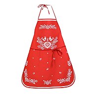 Forbyt Kitchen apron Folk backing red 64 × 76 cm - Apron