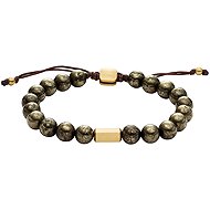 Fossil men's beaded pyrite bracelet JF04820710 - Bracelet
