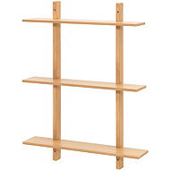 4Living Pine shelf with three shelves, 80 x 60 x 15 cm - Shelf