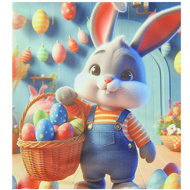 4sleep Easter cover 40 × 40 cm bunny and cupcake - Pillowcase