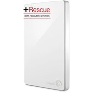 Seagate BackUp Plus Slim 2 TB biely + Rescue Plan - Externý disk