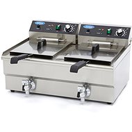 Maxima Double basket fryer with drain cock 2 × 16 l - Deep Fat Fryer