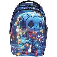 FUTUREDEAL RUKKY ART robot, 18L - School Backpack