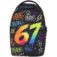 FUTUREDEAL RUKKY ART 67, 18L - School Backpack