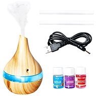 Malatec 10950 Ultrasonic USB aromatic humidifier 300ml light brown - Air Humidifier