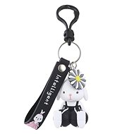 eCa BRL146 Keychain - rabbit white and black - Keychain