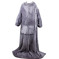 Verk 24306 Fleece blanket with sleeves grey - Blanket