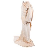 Verk 24306 Flísová deka s rukávmi béžová - Deka