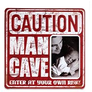 KPH Metal photo frame CAUTION 10 × 15 red - Photo Frame