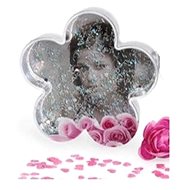 KPH Snow blower FLOWER 10 × 10cm pink - Photo Frame