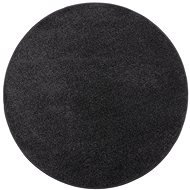Vopi Kusový koberec Eton čierny 78 kruh 300 × 300 cm - Koberec