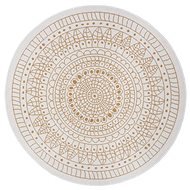 NORTHRUGS Kusový koberec Twin-Wendeteppiche 105797 Ochre kruh, 200 × 200 cm - Koberec