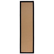 Flair Rugs Běhoun Herringbone Border Kira Black 60 × 230 cm - Koberec