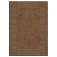 Flair Rugs Kusový ručně tkaný koberec Tuscany Textured Wool Border Brown 160 × 230 cm - Koberec