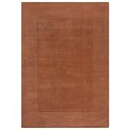 Flair Rugs Kusový ručne tkaný koberec Tuscany Textured Wool Border Orange 160 × 230 cm - Koberec