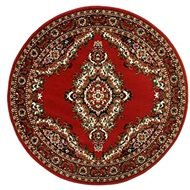 Alfa Carpets Kusový koberec Teherán T-102 red kruh 190 × 190 cm - Koberec