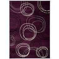 Alfa Carpets Kusový koberec Kruhy lila 80 × 150 cm - Koberec
