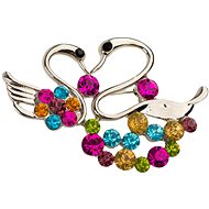 FENGSHUIHARMONY Swan brooch coloured - Brooch