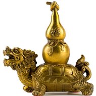 Fengshuiharmony Dragon turtle with wulou, brass - Decoration