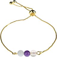 Feng Shui Harmony Gold plated bracelet with stones Pisces - Bracelet