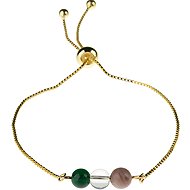 Feng Shui Harmony Gold plated bracelet with stones Taurus - Bracelet